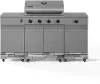 TDT-021-0102 Tytus Fresno 5-Burner Liquid Propane Grill - Gunmetal and Shadow Stone