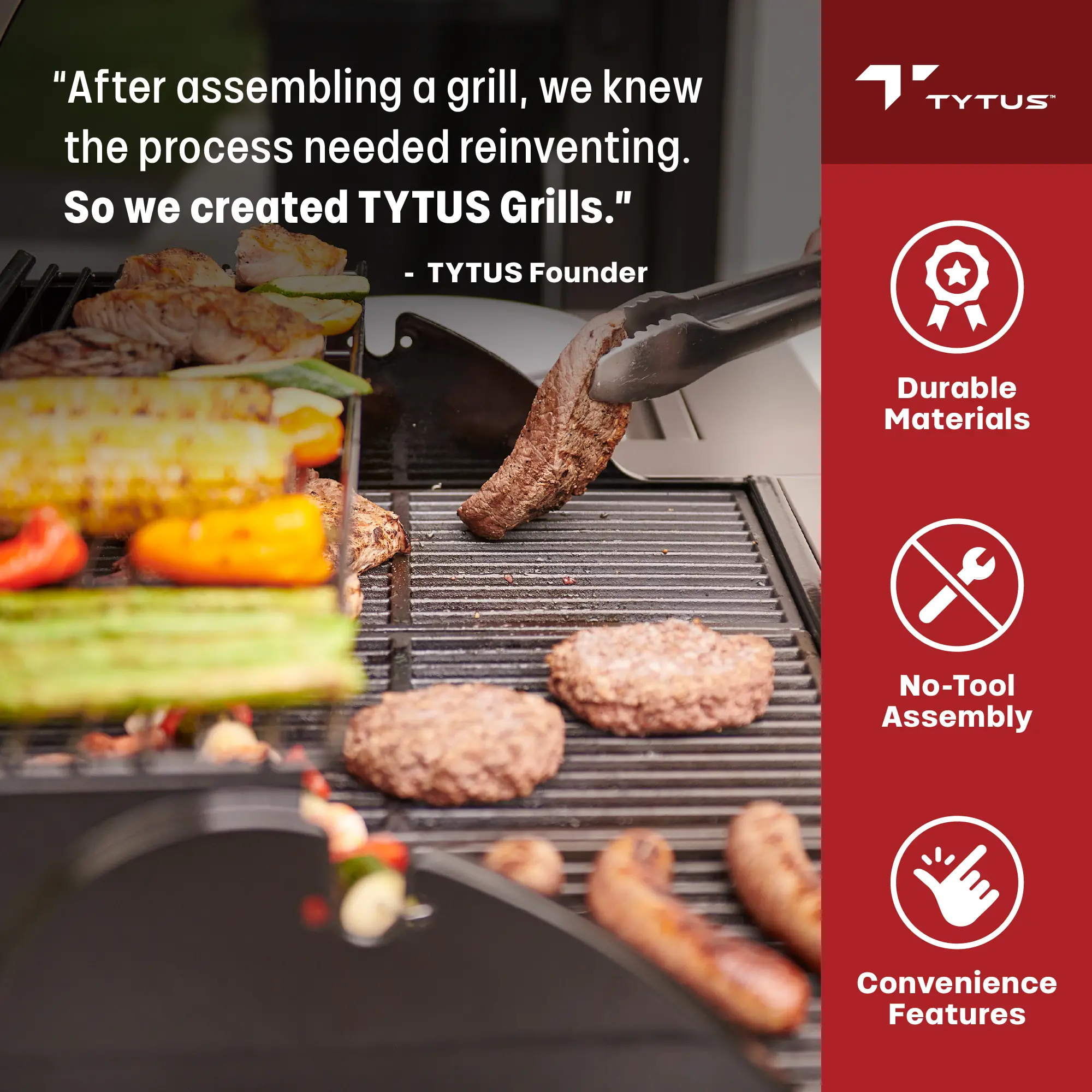 TDT-021-0102 Tytus Fresno 5-Burner Liquid Propane Grill - Gunmetal and Shadow Stone-9