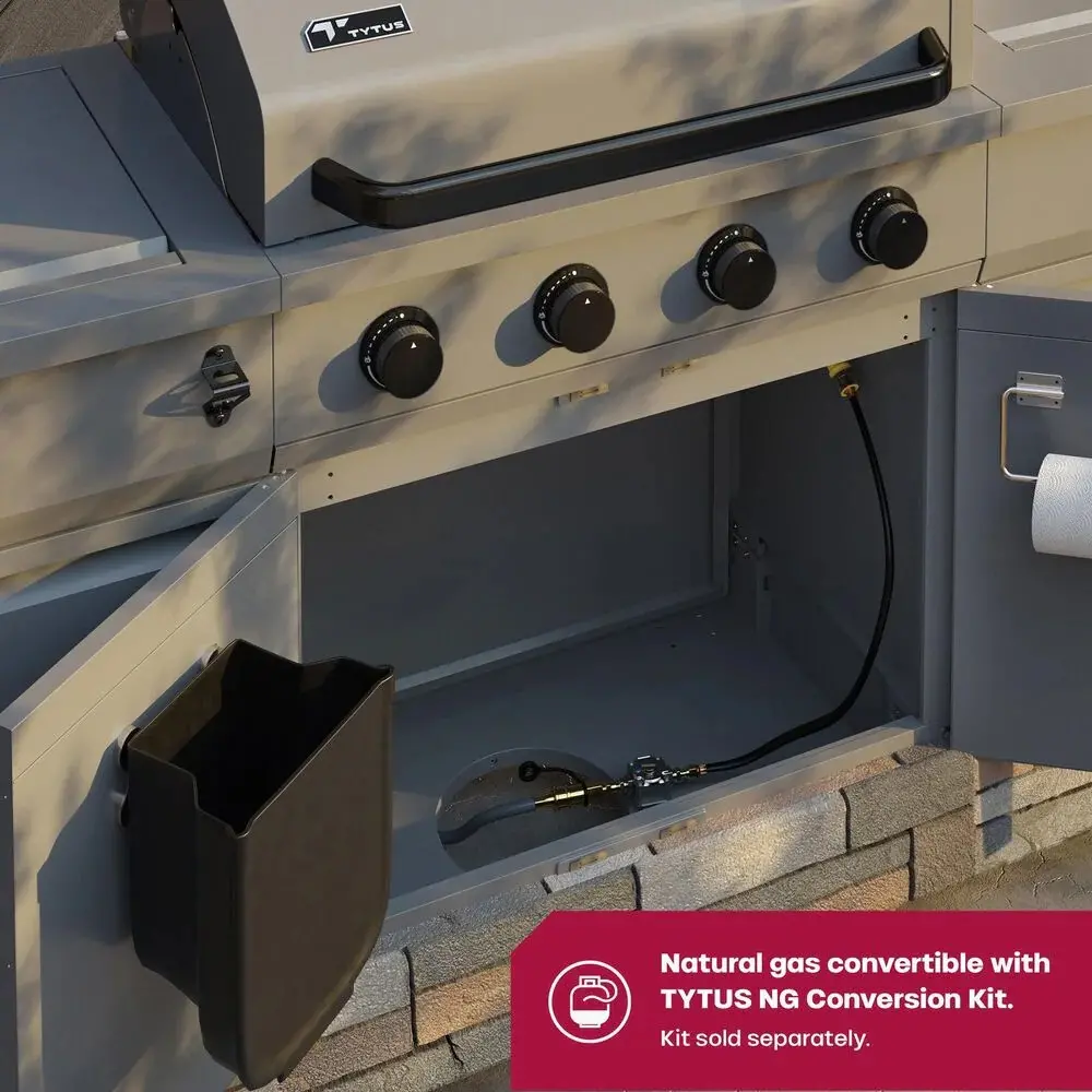 TDT-021-0102 Tytus Fresno 5 Burner Liquid Propane/Natural Gas Convertible Grill-8