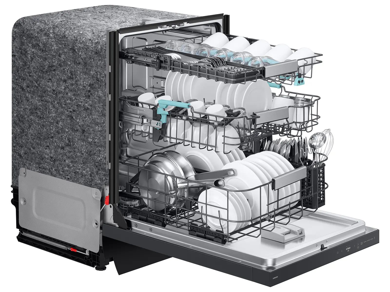 DW90F89T0UMT Samsung Bespoke Top Control Smart Dishwasher - Matte Black-13