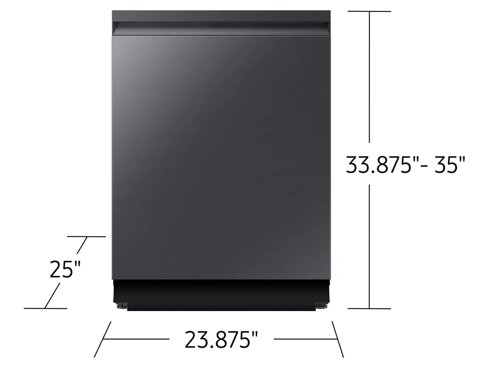 DW90F89T0UMT Samsung Bespoke Top Control Smart Dishwasher - Matte Black-3
