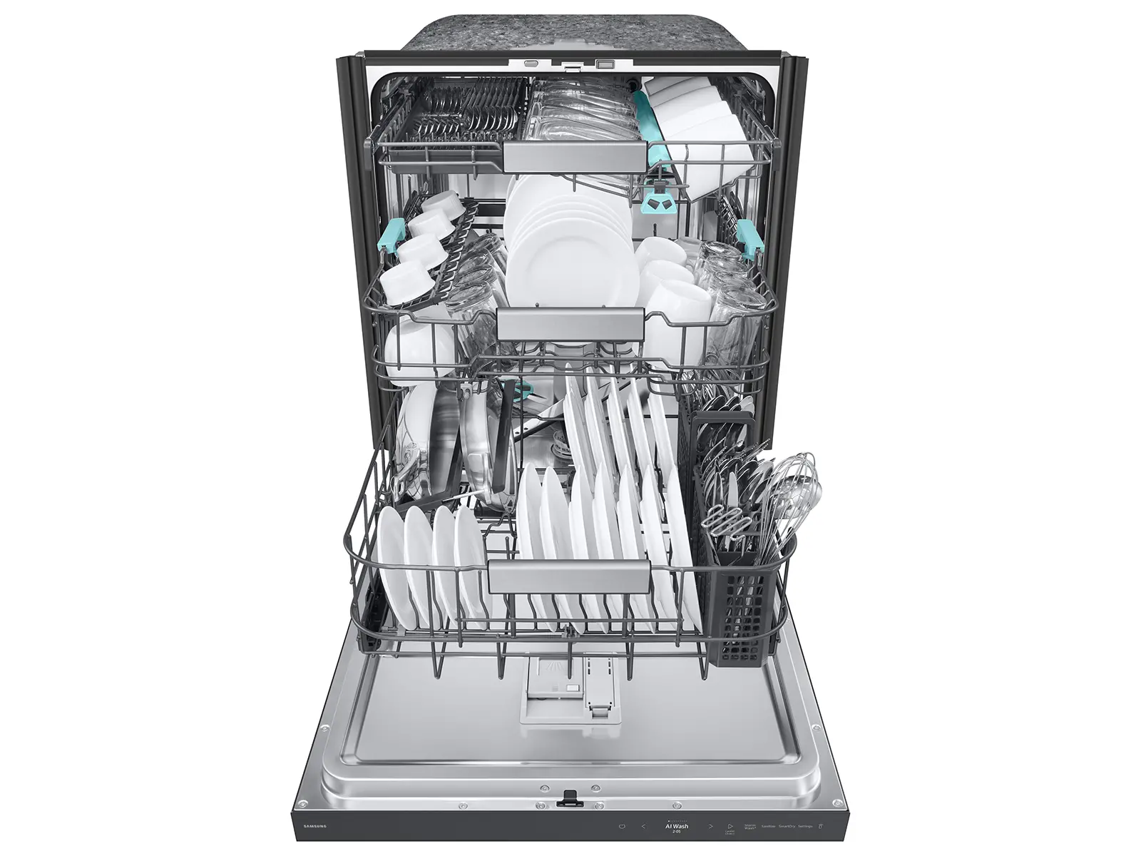DW90F89T0UMT Samsung Bespoke Top Control Smart Dishwasher - Matte Black-8
