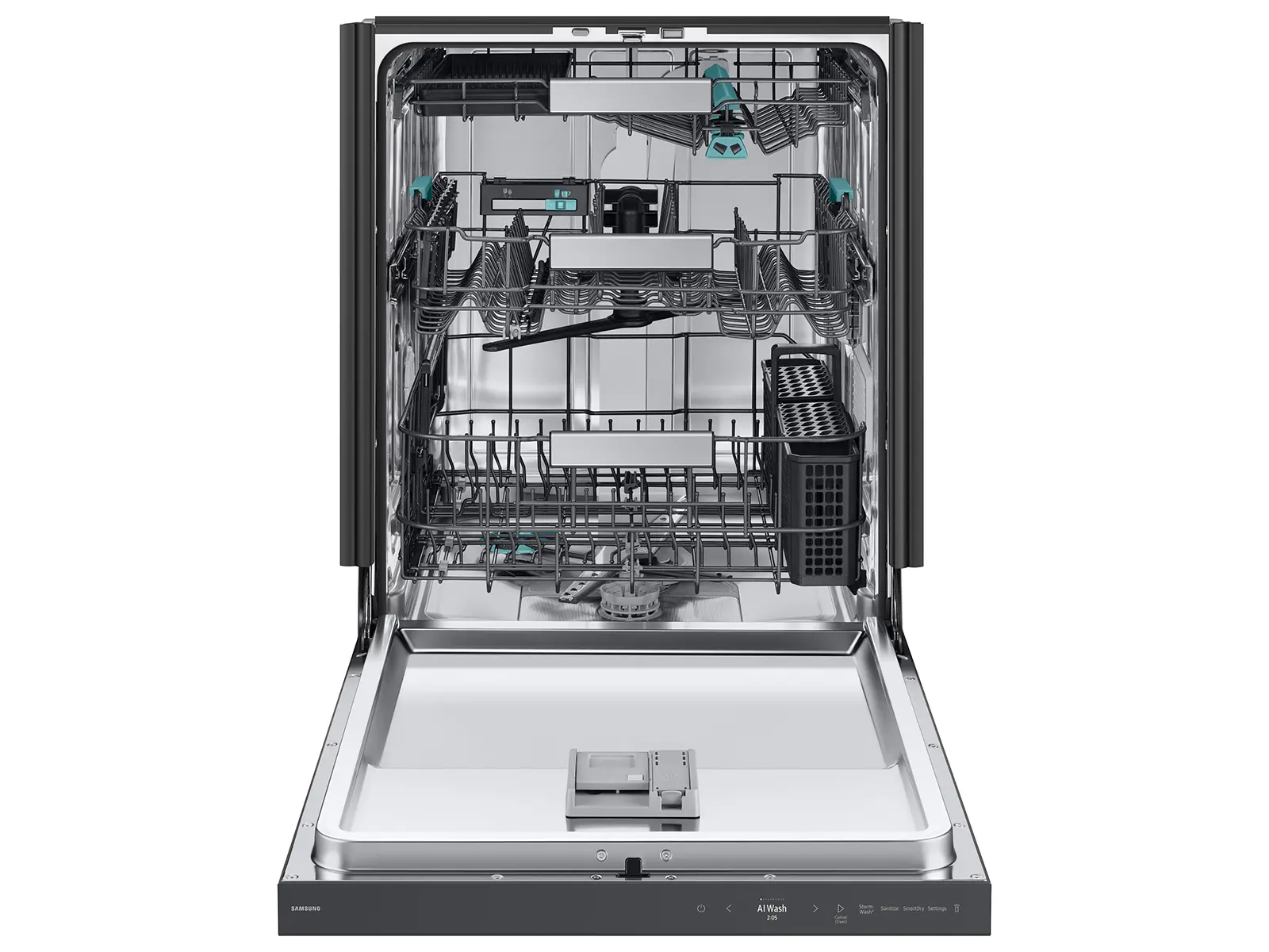 DW90F89T0UMT Samsung Bespoke Top Control Smart Dishwasher - Matte Black-9