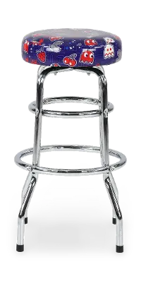 Pac-Man Blue 30  Swivel Stool
