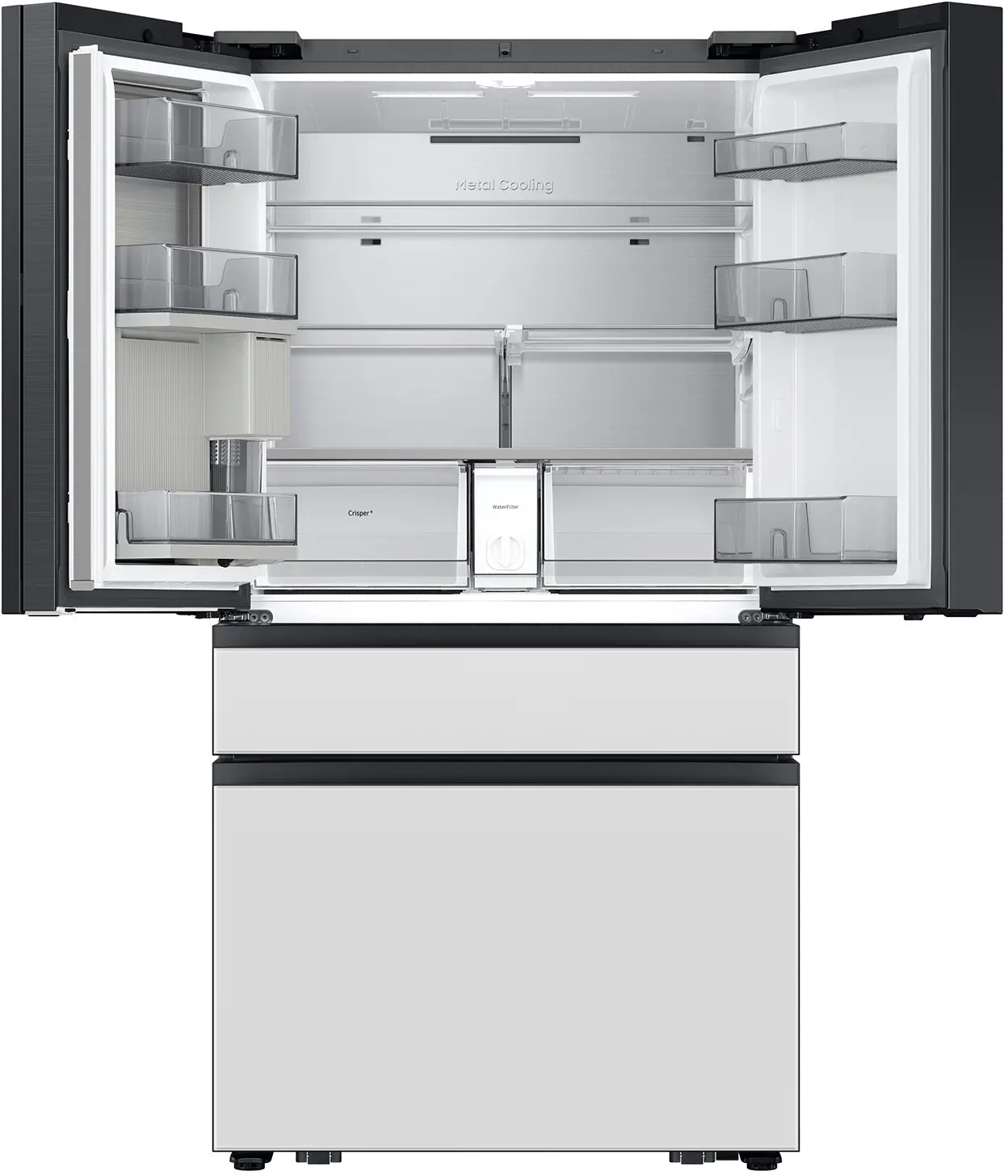 Samsung Bespoke 29 Cu Ft French Door Refrigerator - White Glass-4