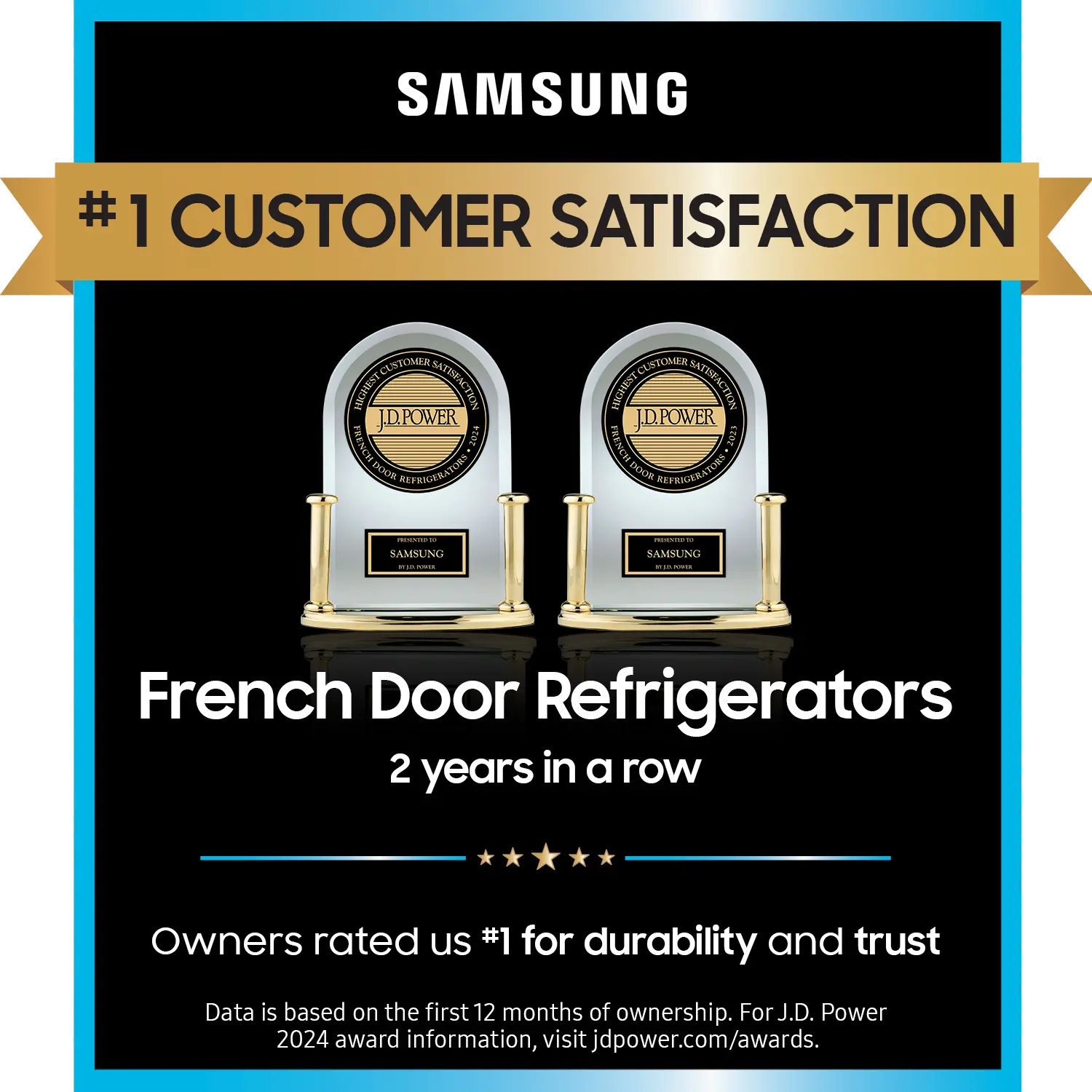 Samsung Bespoke 29 Cu Ft French Door Refrigerator - Charcoal Glass and Matte Black-5