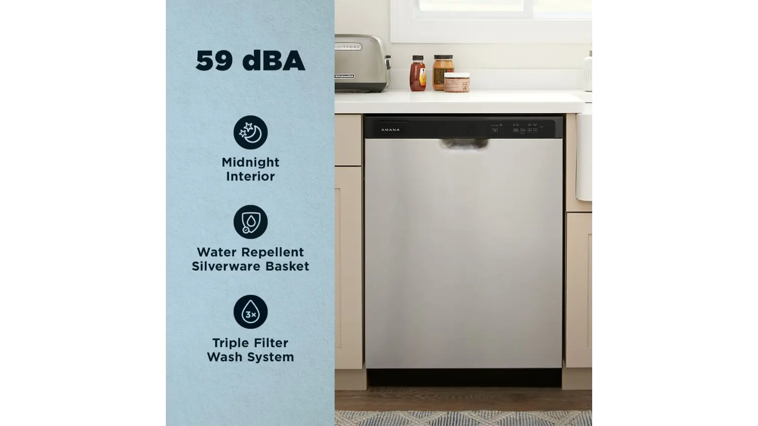 ADFS2524RS Amana Front Control Dishwasher - Love Is Blind-4
