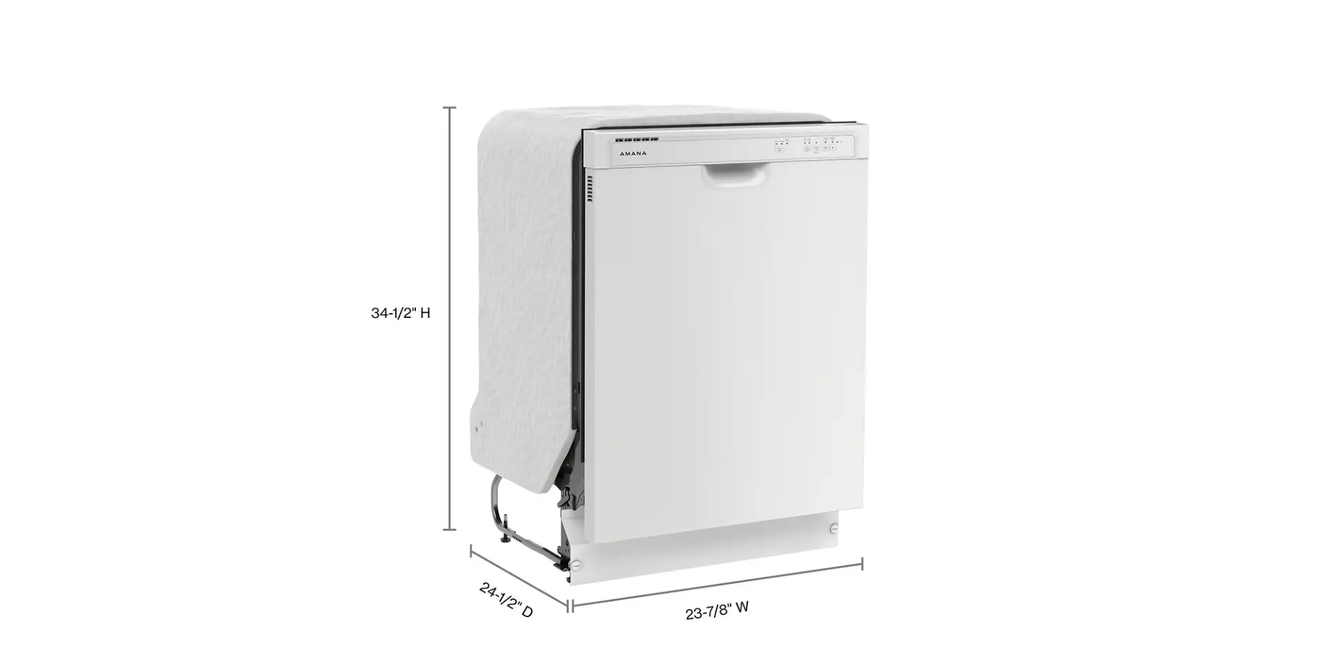 ADFS2524RW Amana Front Control Dishwasher - White-3