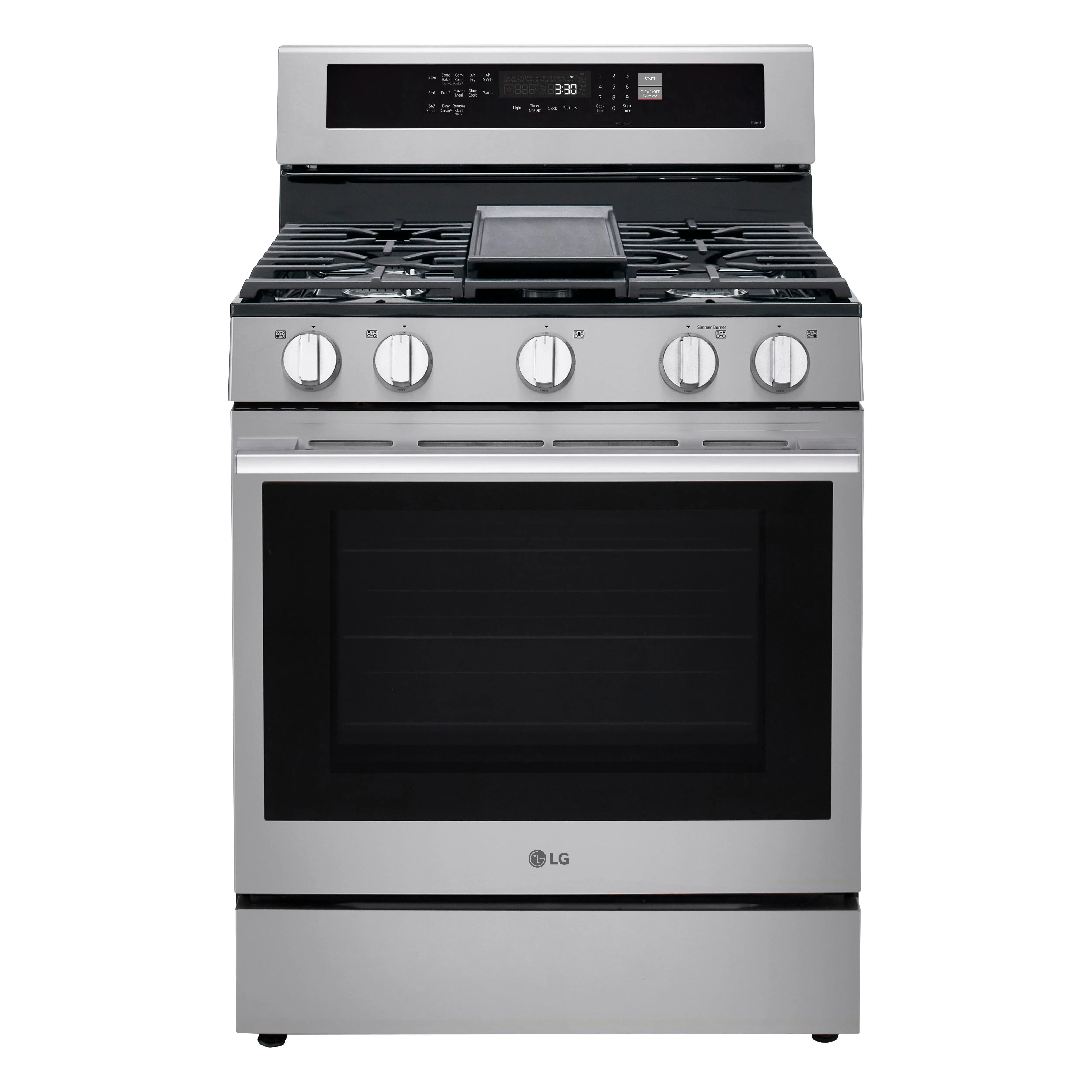 LRGN6325X LG 6.3 Cu Ft Gas Single Oven Range - Stainless Steel-1