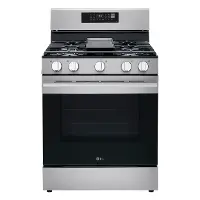 LRGN6323Y LG 6.3 Cu Ft Gas Single Oven Range - Stainless Steel