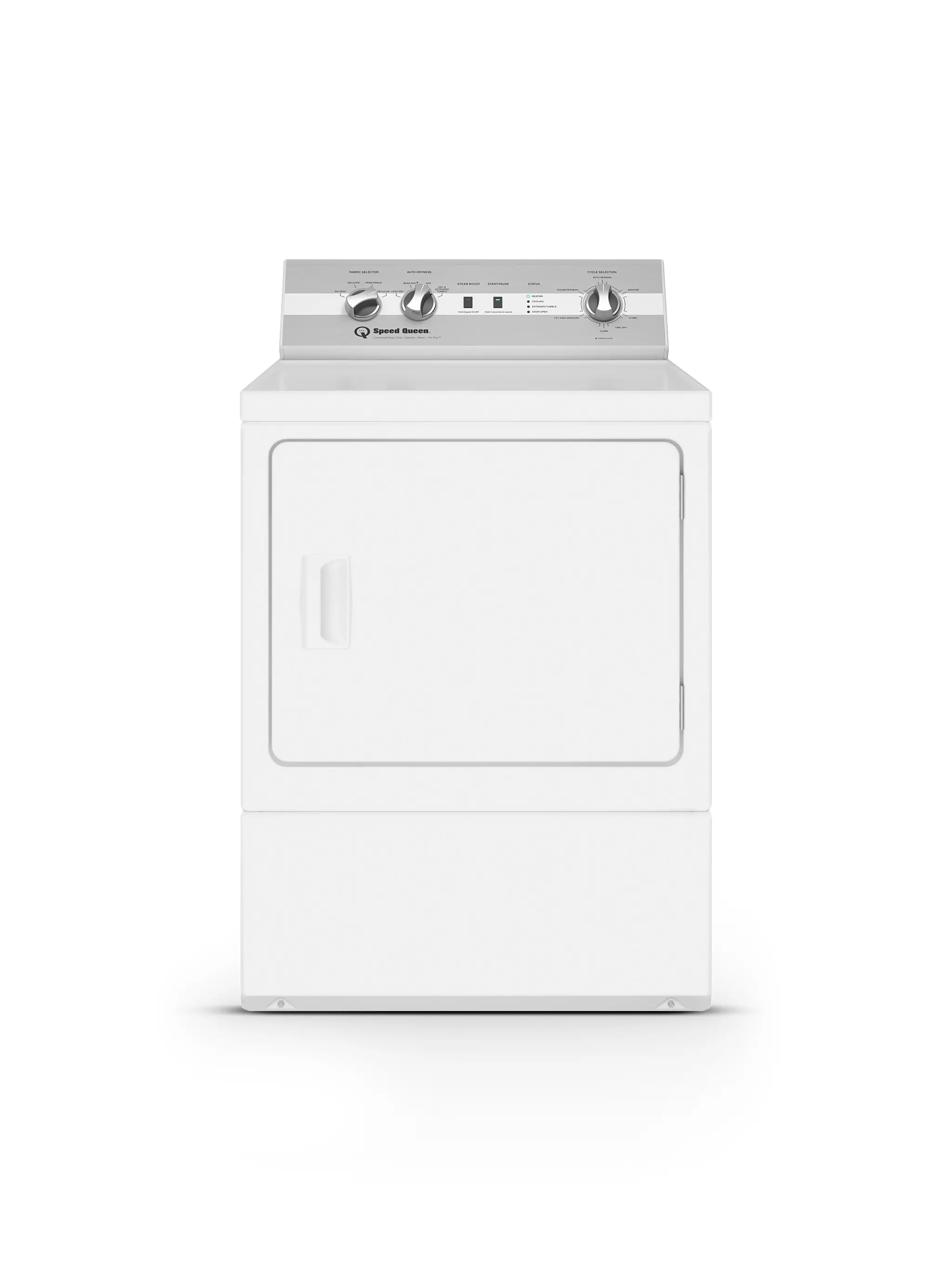 DC5004WG Speed Queen DC5 Sanitizing Gas Dryer with Pet Plus™ - White-1