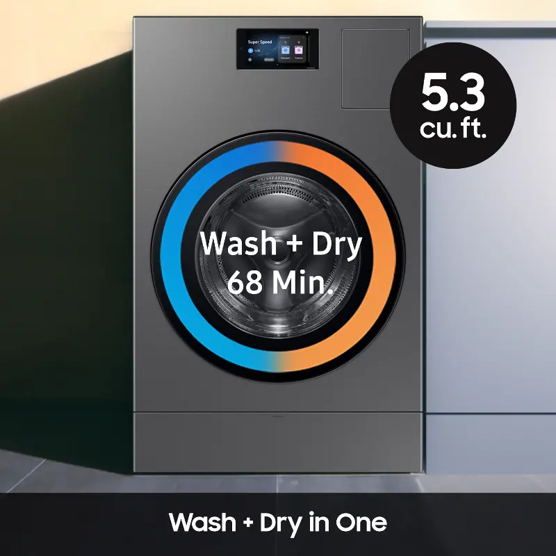 Samsung Bespoke 5 3 Cu Ft AI Laundry Vented Combo All in One Ultra Samsung Bespoke 5 3 Cu Ft AI Laundry Vented Combo All in One Ultra