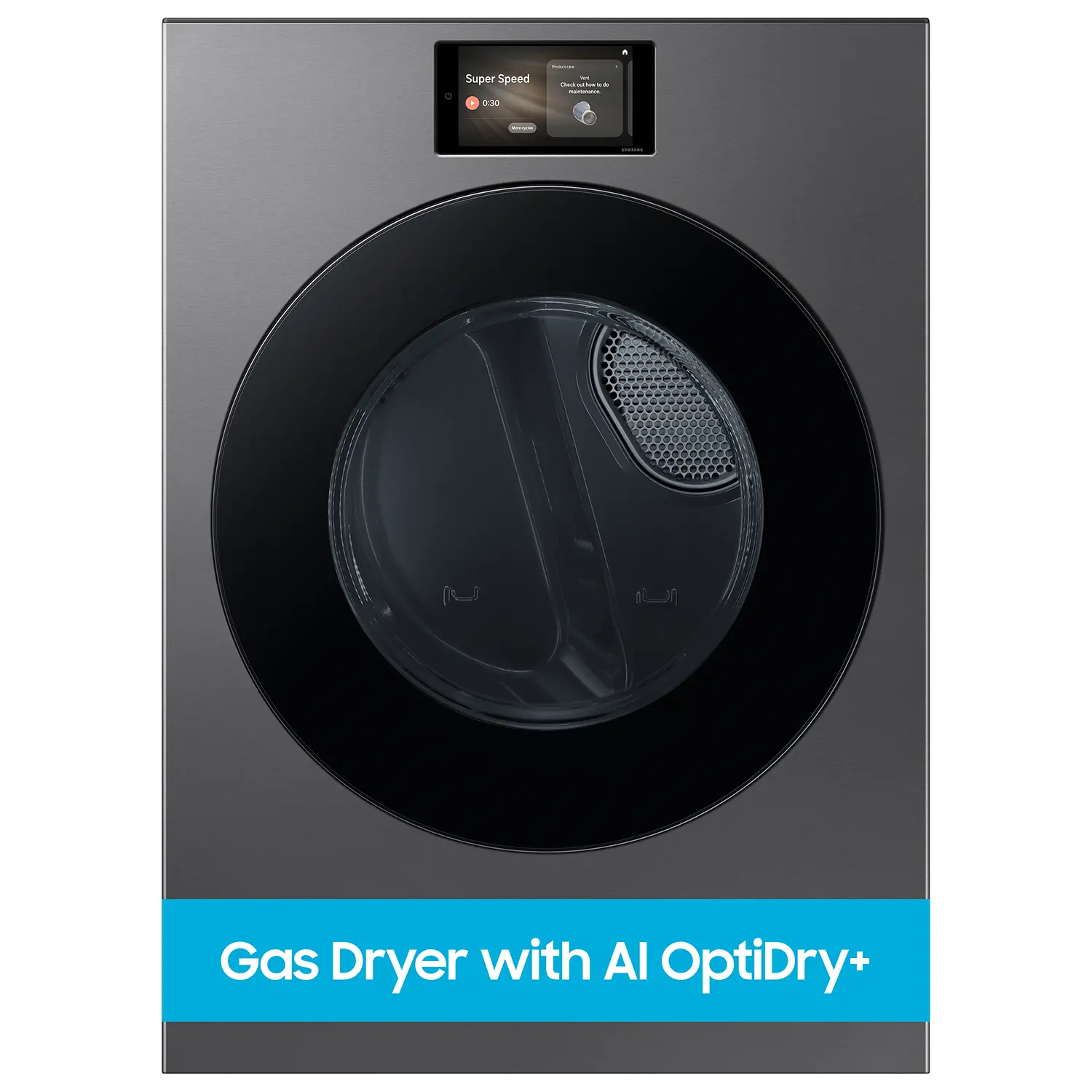 DV90F53AGS Samsung Bespoke AI 7.6 Cu Ft Gas Dryer - Dark Steel-14