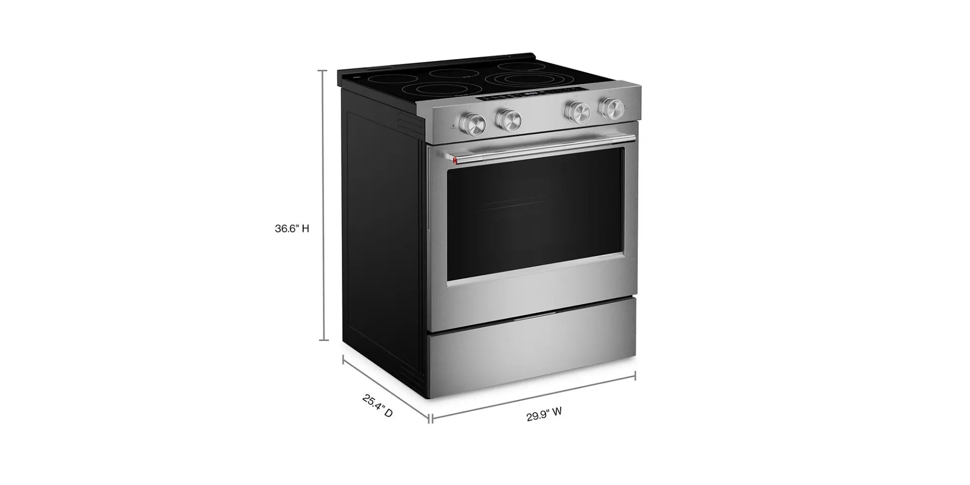 KSES530SPS KitchenAid 5.3 Cu Ft Single Oven Electric Range - Stainless Steel-3