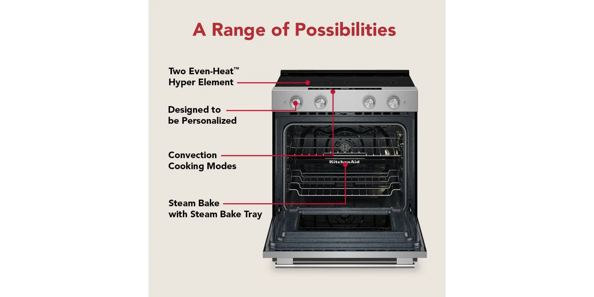 KSES530SPS KitchenAid 5.3 Cu Ft Single Oven Electric Range - Stainless Steel-6