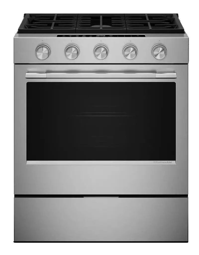 KitchenAid 5.0 Cu Ft Smart Single Oven Gas Range - Stainless Steel