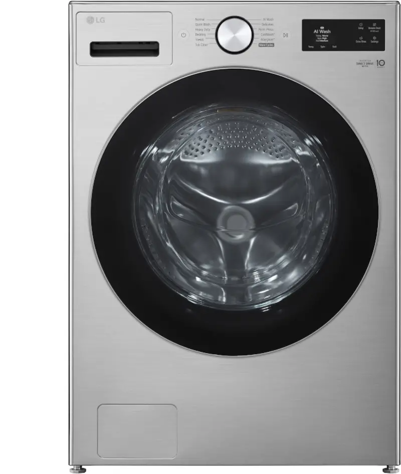 LG 5.0 cu. ft. Mega Capacity Smart Front Load Washer - Graphite Steel