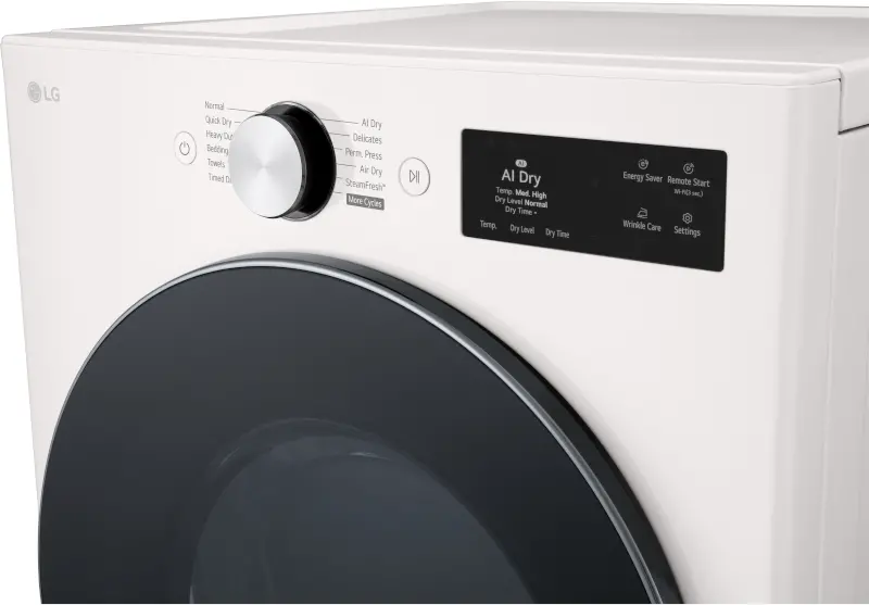 DLGX5801A LG 7.4 Cu Ft Ultra Large Capacity Smart Gas Dryer - Alpine White-12