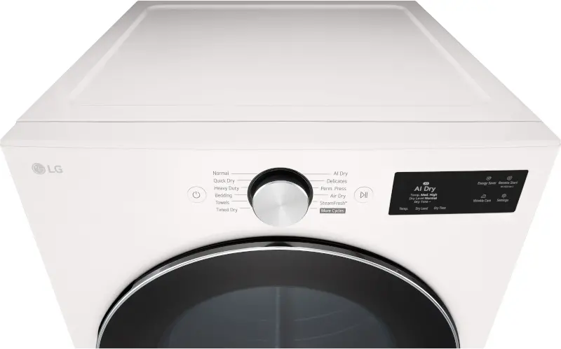 DLGX5801A LG 7.4 Cu Ft Ultra Large Capacity Smart Gas Dryer - Alpine White-13