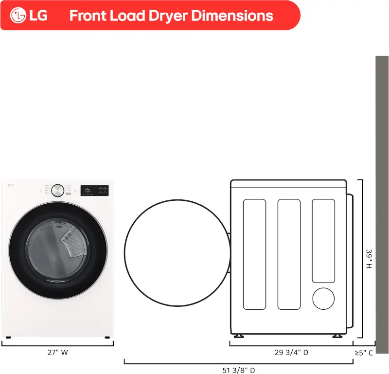 DLGX5801A LG 7.4 Cu Ft Ultra Large Capacity Smart Gas Dryer - Alpine White-3