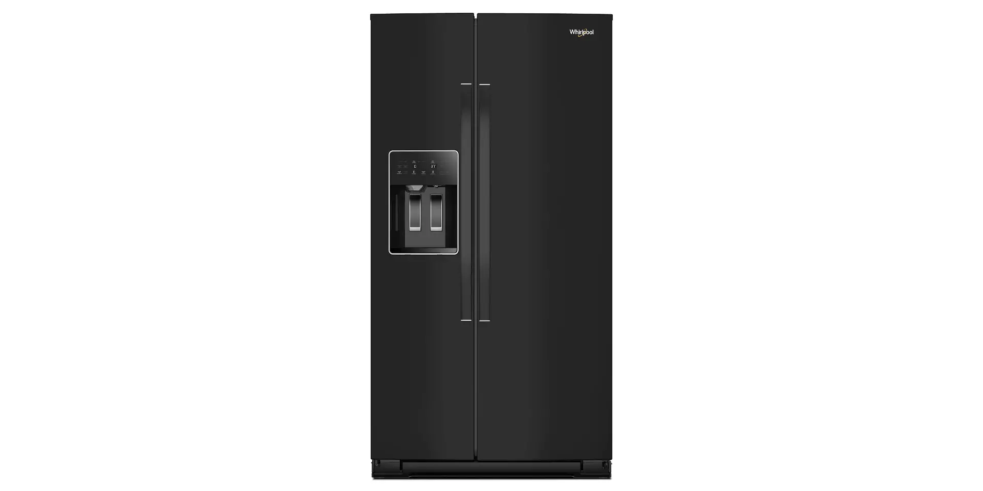 WRSC5536RB Whirlpool 20.85 Cu Ft Side By Side Refrigerator - Counter Depth Black-1