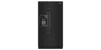 WRSC5536RB Whirlpool 20.85 Cu Ft Side By Side Refrigerator - Counter Depth Black