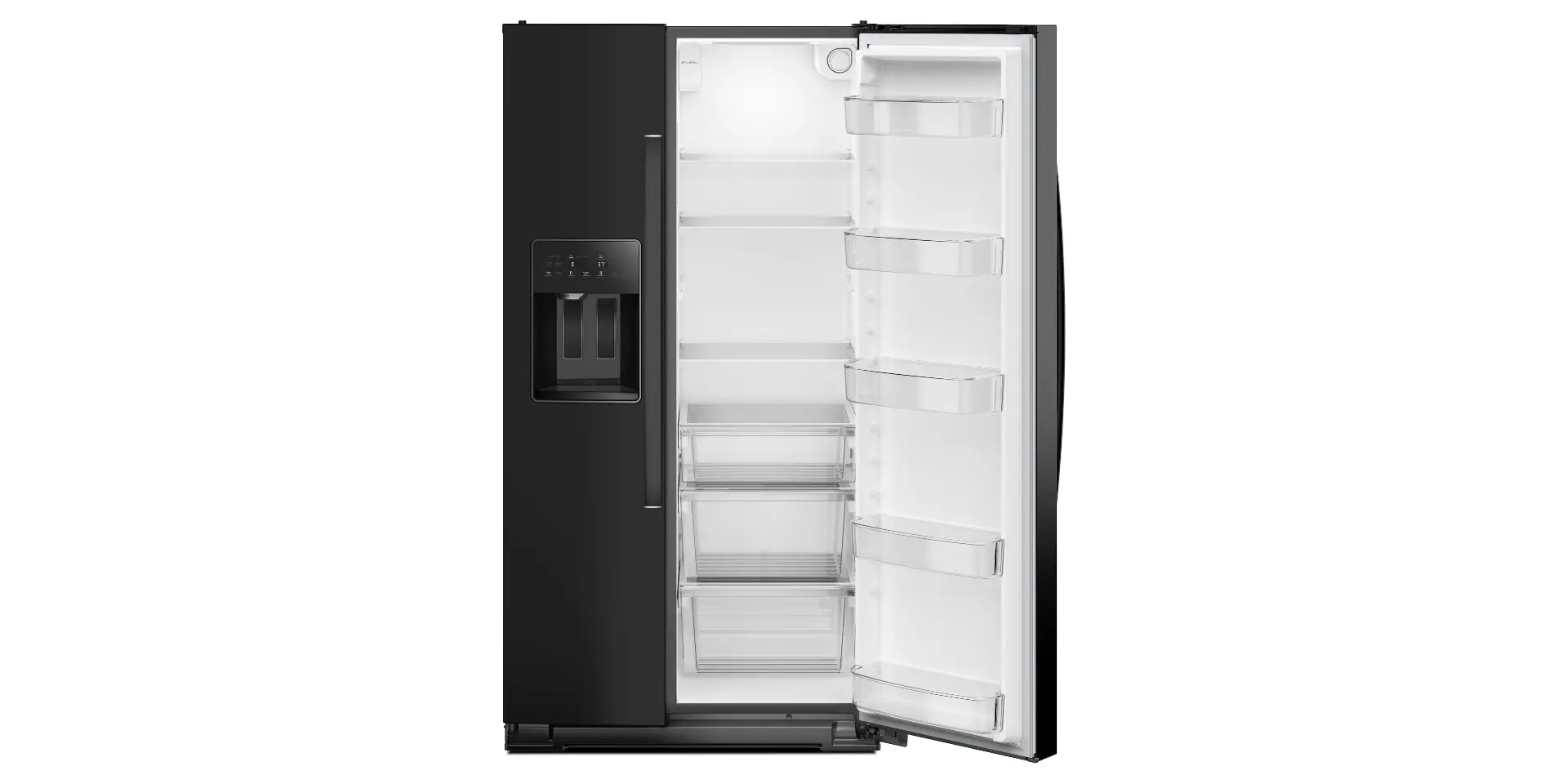 WRSC5536RB Whirlpool 20.85 Cu Ft Side By Side Refrigerator - Counter Depth Black-4