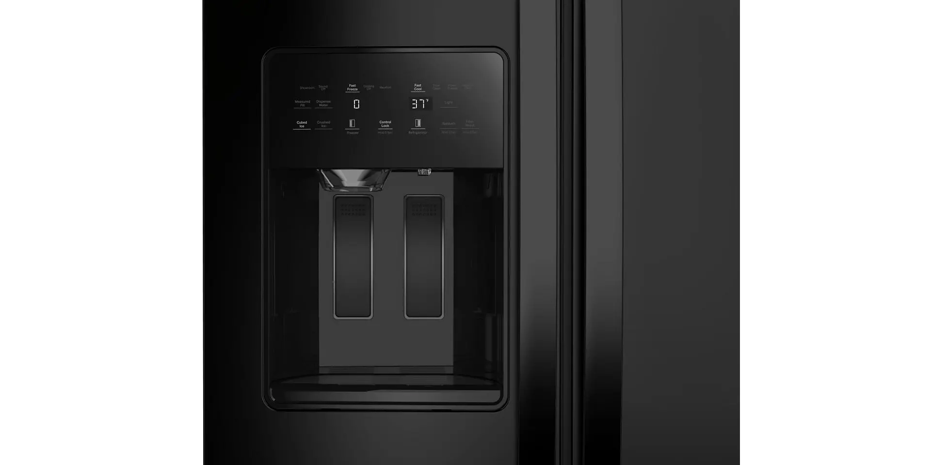 WRSC5536RB Whirlpool 20.85 Cu Ft Side By Side Refrigerator - Counter Depth Black-5