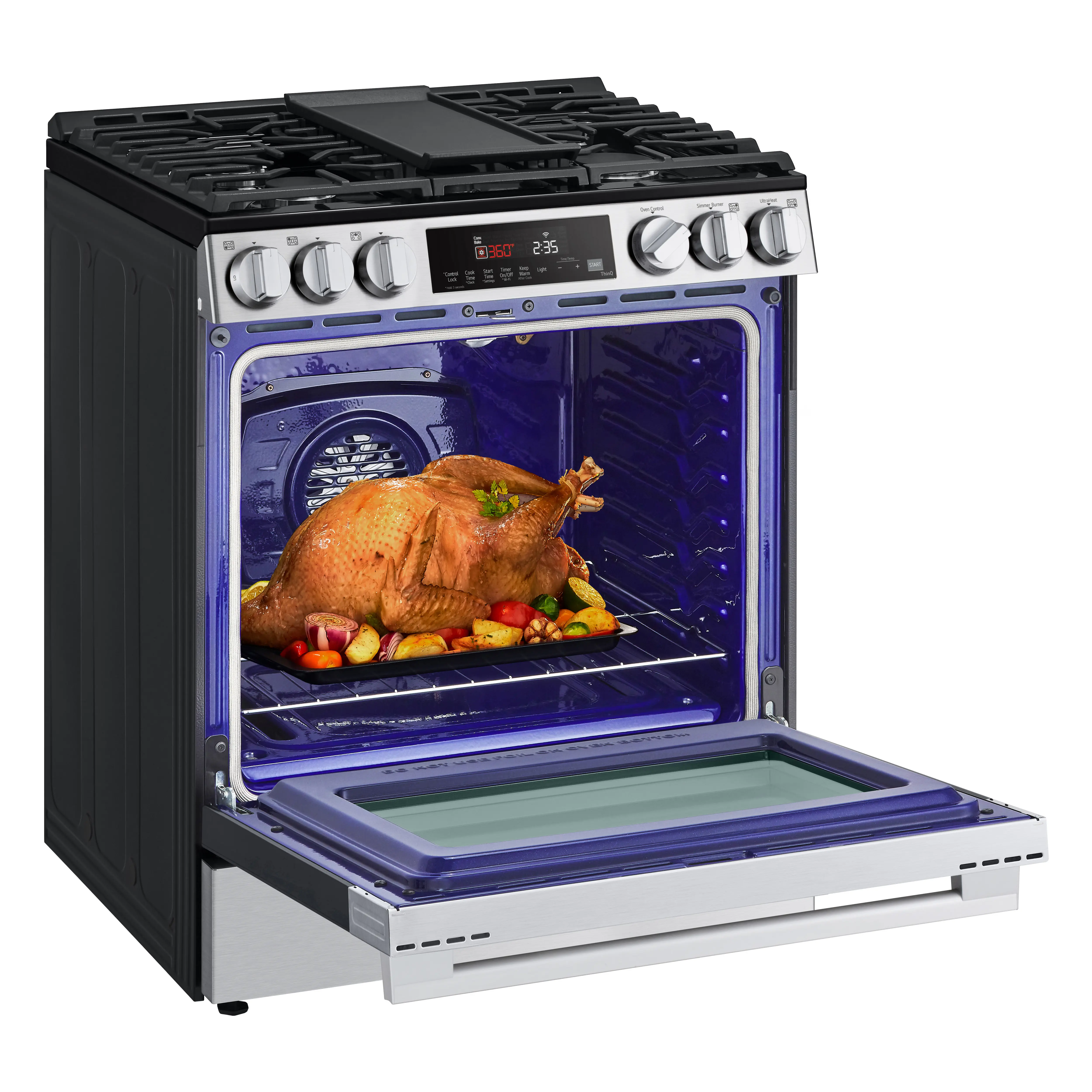 LSGL5833X LG 5.8 Cu Ft Single Oven Gas Range - Stainless Steel-15