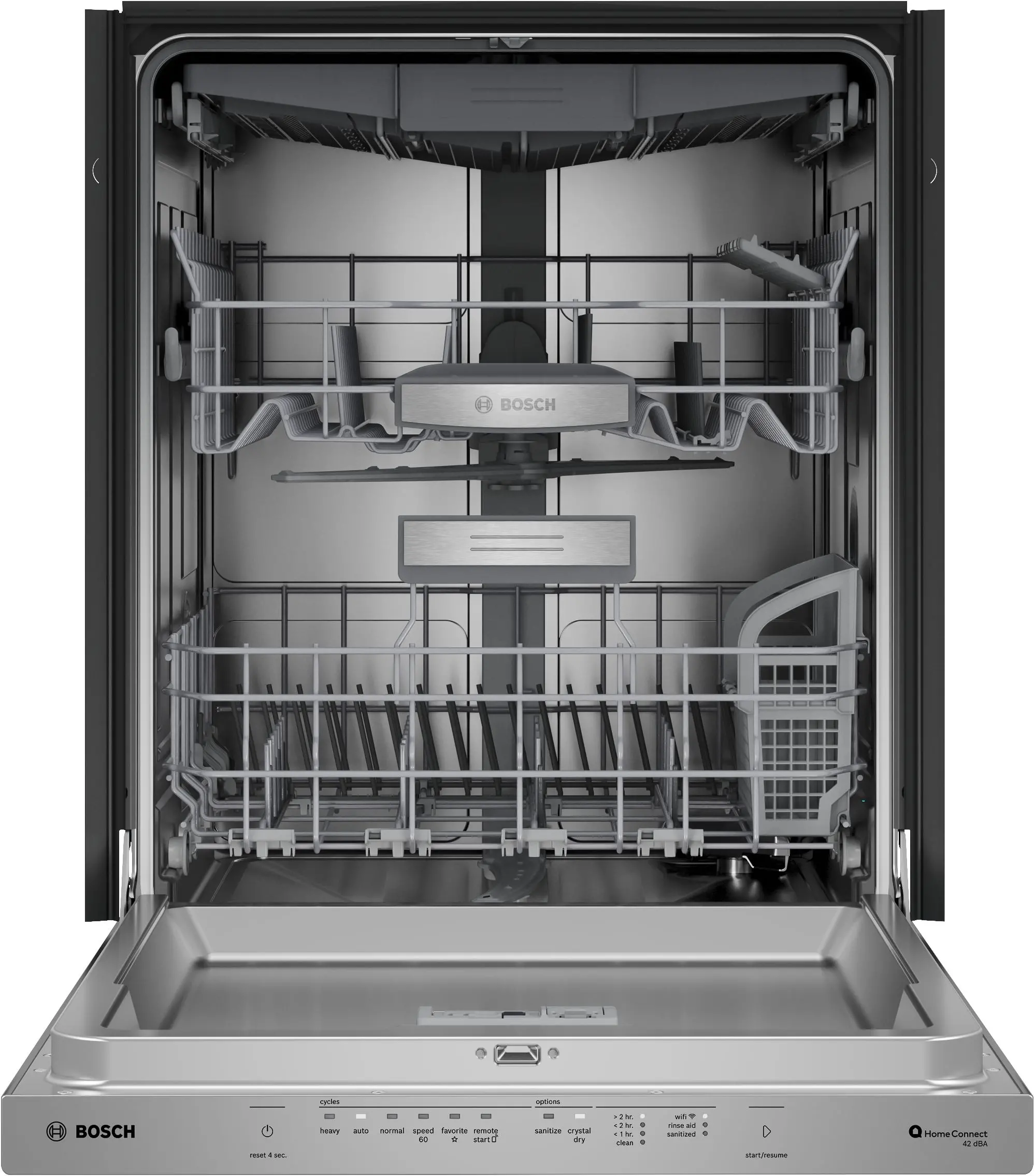 SHP78DP5N Bosch 800 Series Top Control Dishwasher - Stainless Steel-5