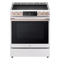 LSIS6338NE LG 6.3 Cu Ft Induction Single Oven Range - Matte White