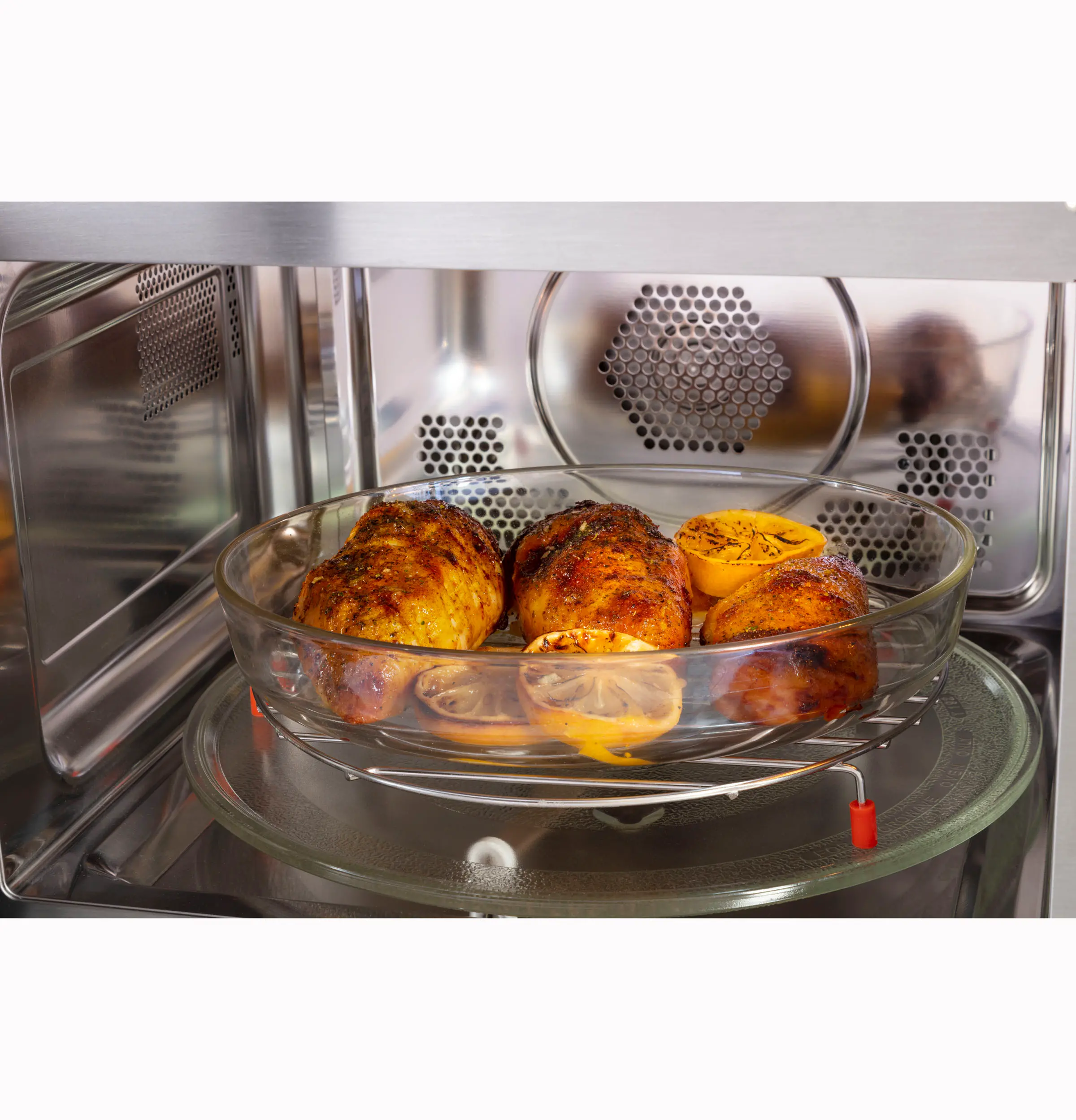 GCST10A1WSS GE 1.0 Cu Ft Countertop Convection Microwave - Stainless Steel-10