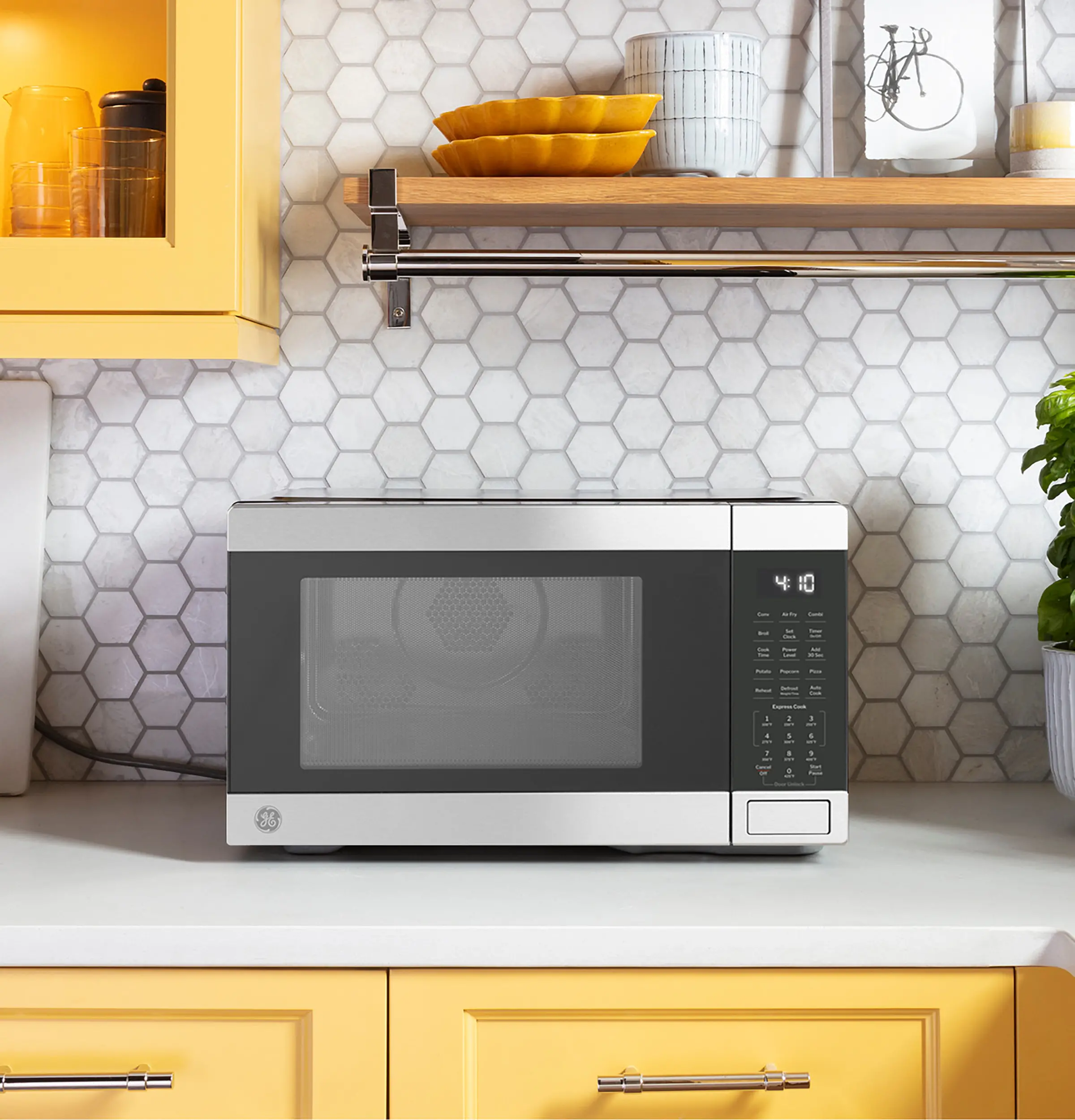 GCST10A1WSS GE 1.0 Cu Ft Countertop Convection Microwave - Stainless Steel-2
