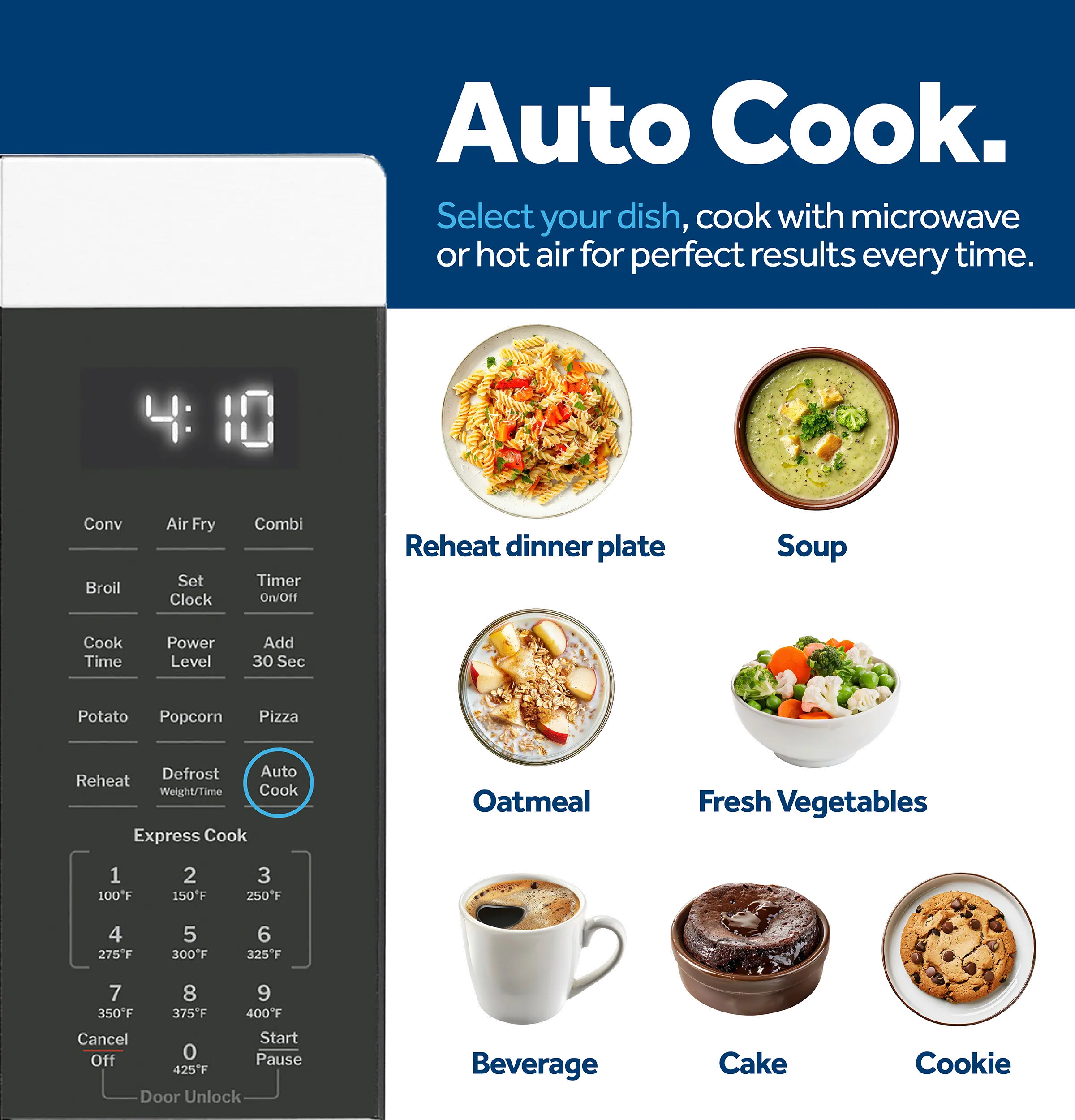 GCST10A1WSS GE 1.0 Cu Ft Countertop Convection Microwave - Stainless Steel-5
