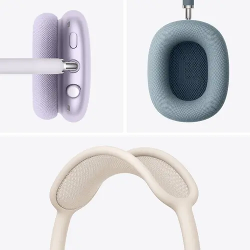 MWW53AM/A Apple AirPods Max Wireless Noise Canceling Over-Ear Headphones - Starlight-7
