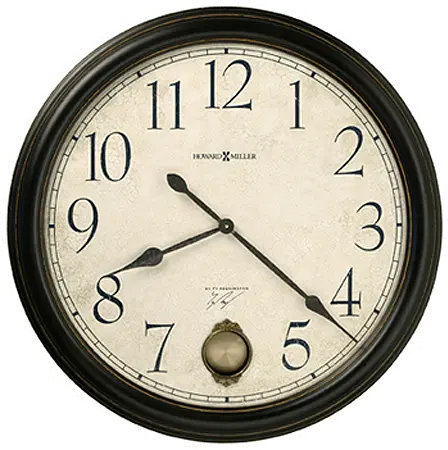 Glenwood Falls Black Satin Wall Clock-1