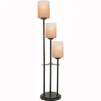Bronze Staggered 3 Light Table Lamp