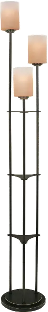 Bronze Staggered 3 Light Floor Lamp