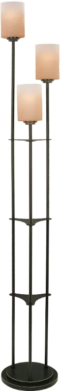 Bronze Staggered 3 Light Floor Lamp