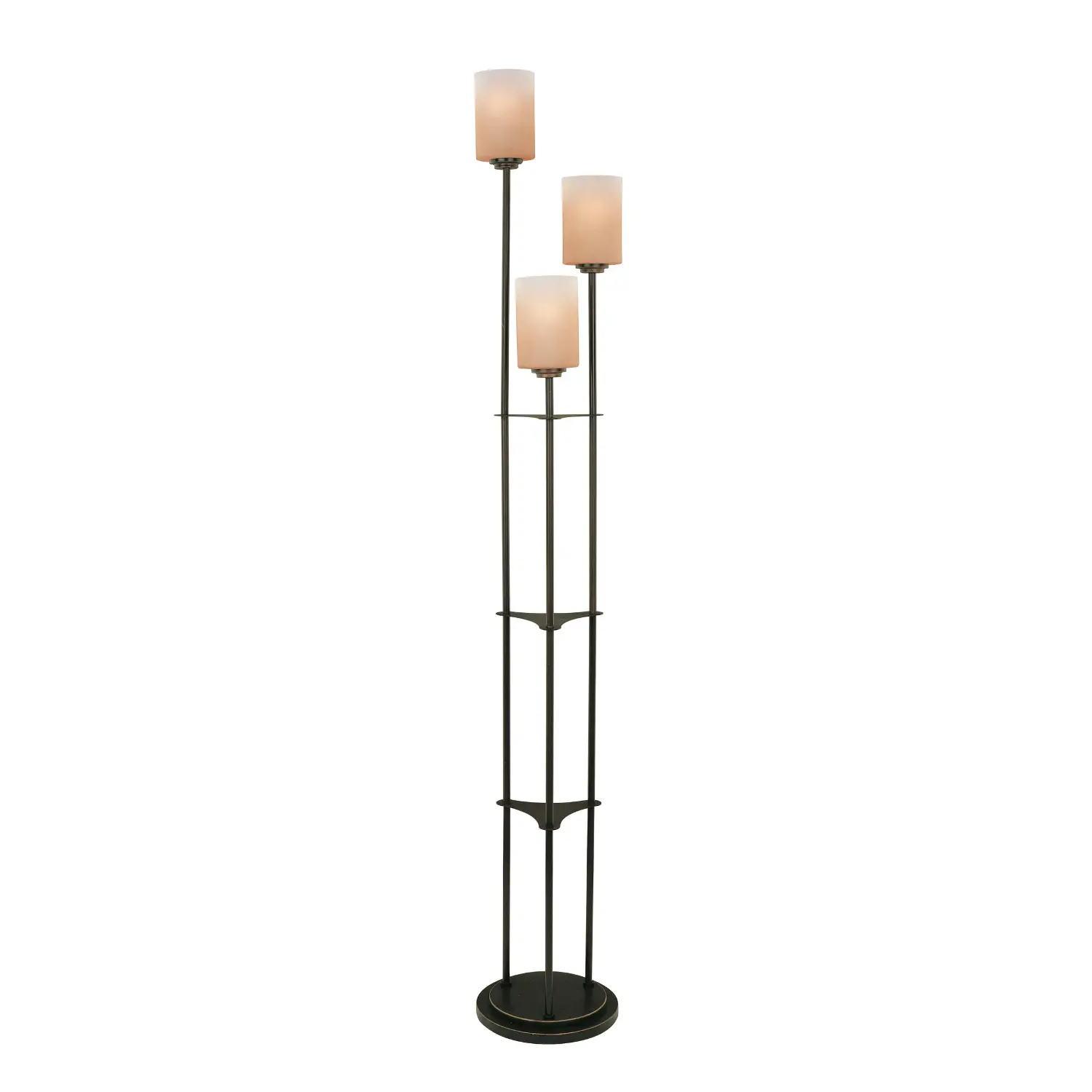 Bronze Staggered 3 Light Floor Lamp-1