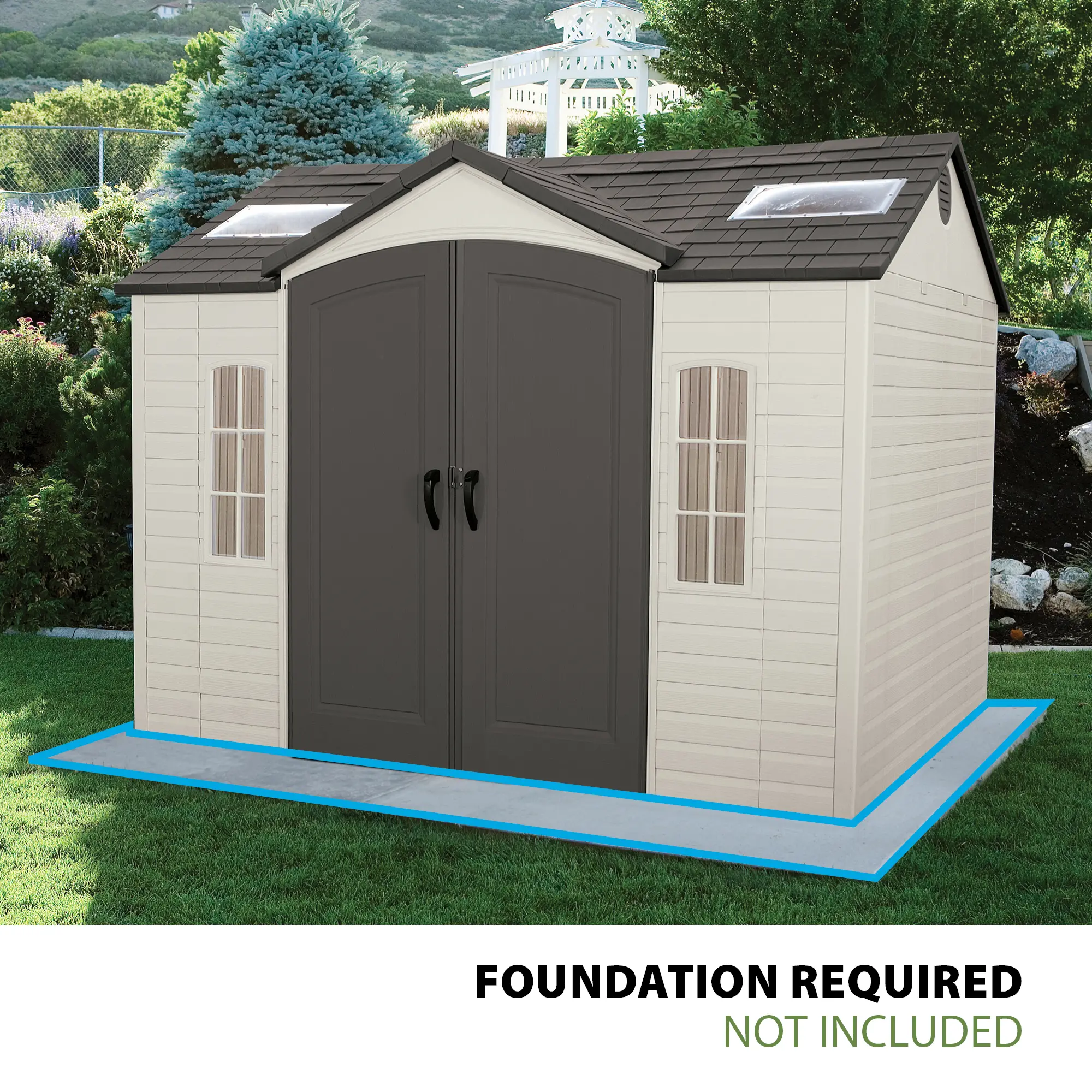 60005 Lifetime 10 ft. x 8 ft. Outdoor Storage Shed-5