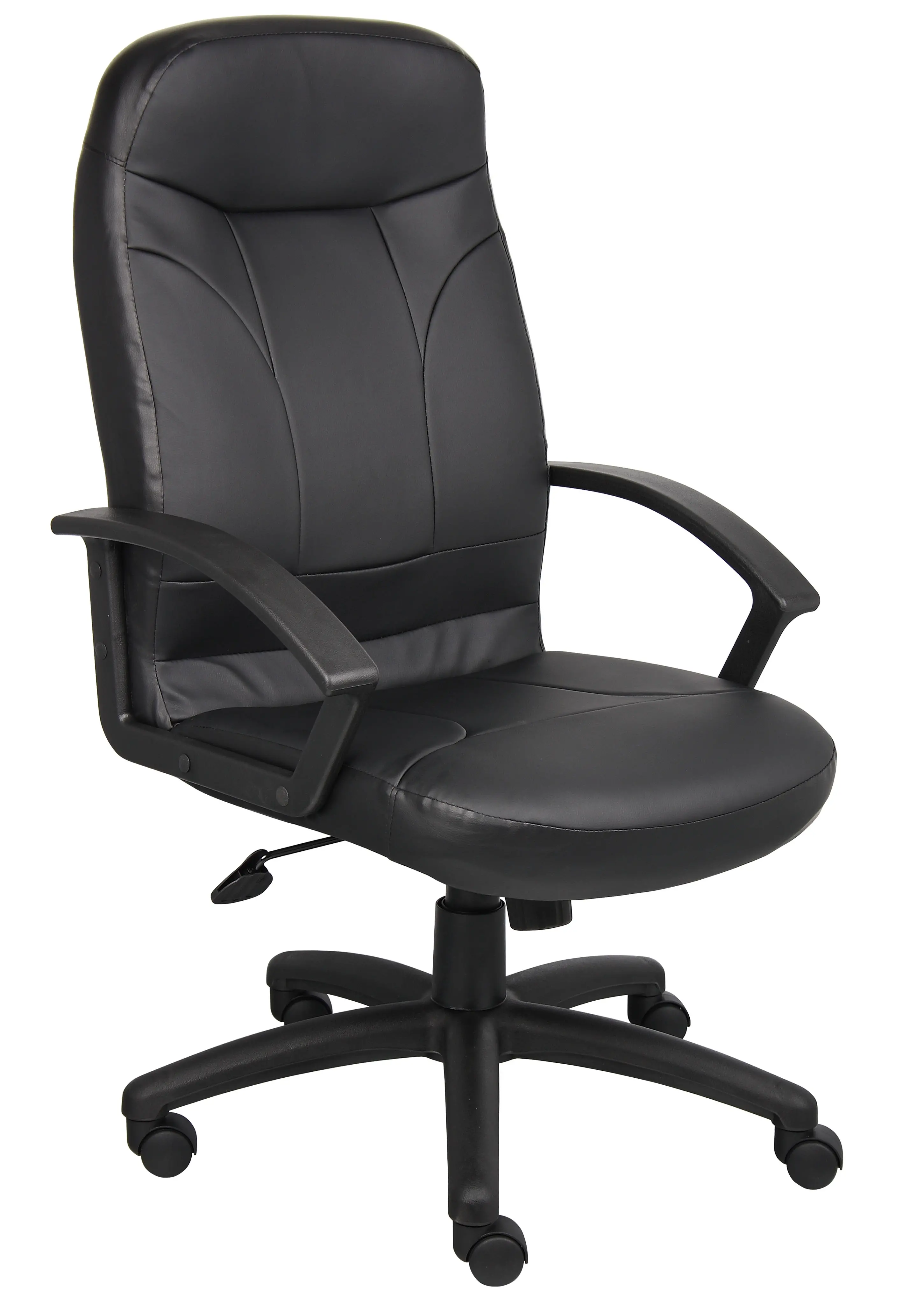 Black LeatherPlus Office Chair-1