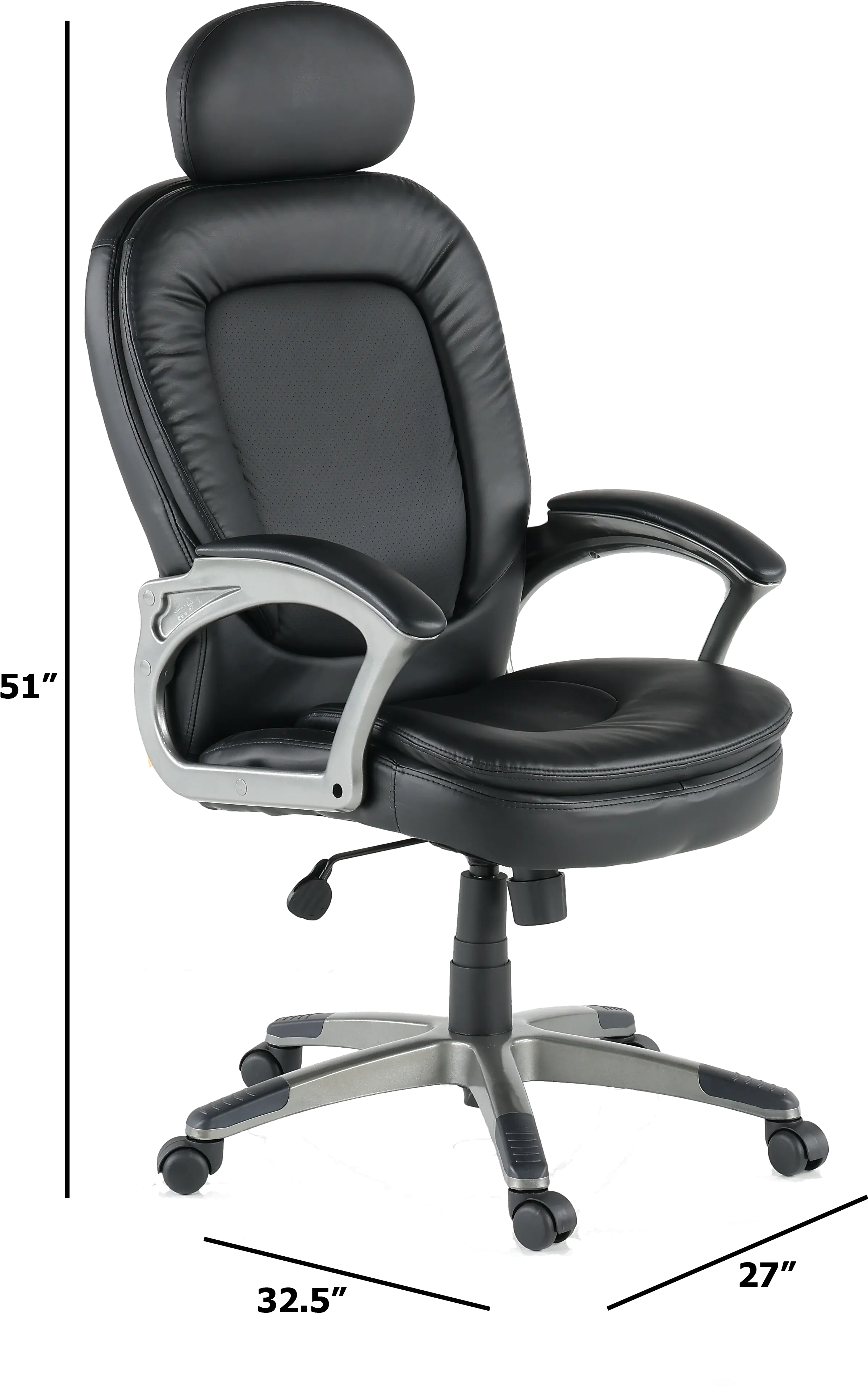 Executive Office Chair with Headrest-2