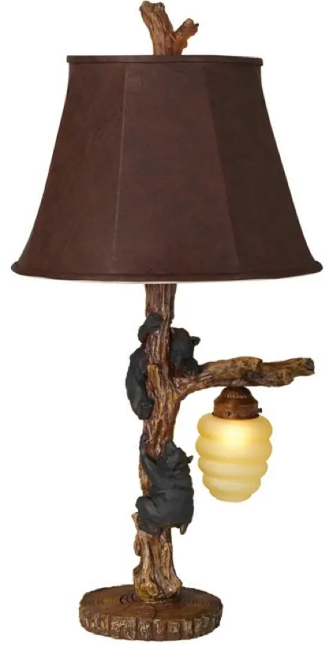 32 Inch Bear With Honey Light Table Lamp-1