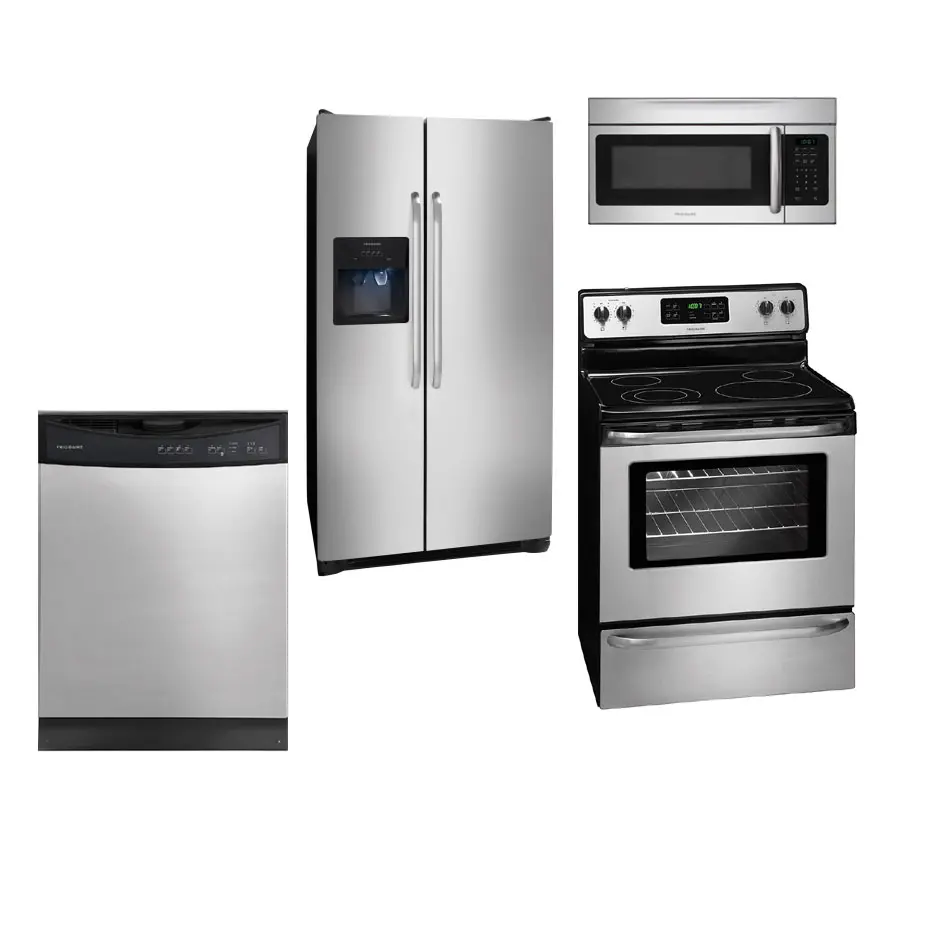  Frigidaire 4 Piece Kitchen Appliance Package with Electric Range-1