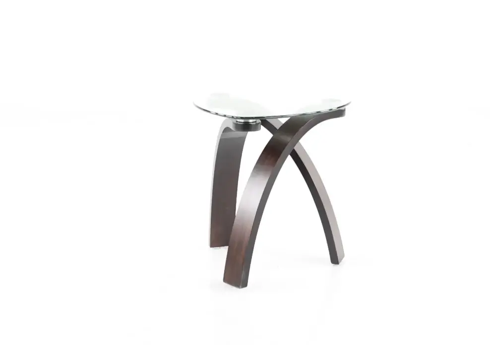 Allure Brown Glass End Table-3