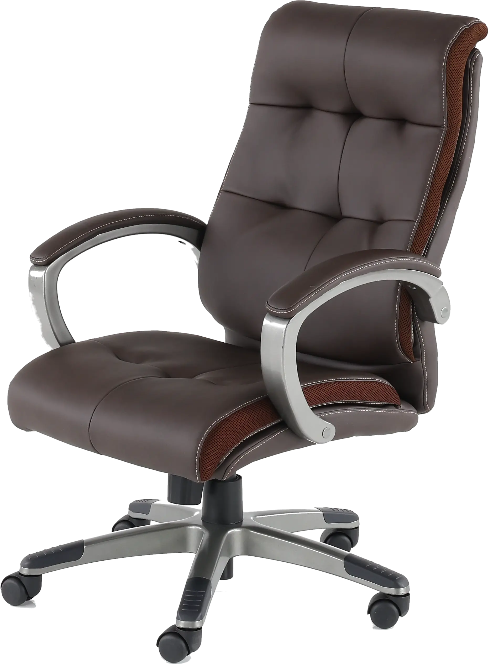 Brown High Back Executive Office Chair-5