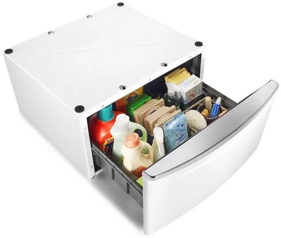 XHPC155XW Whirlpool 27 Inch Laundry Pedestal - White-2