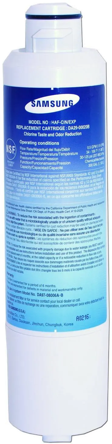 HAF-CIN/EXP Samsung Refrigerator Water Filter HAF-CIN-1