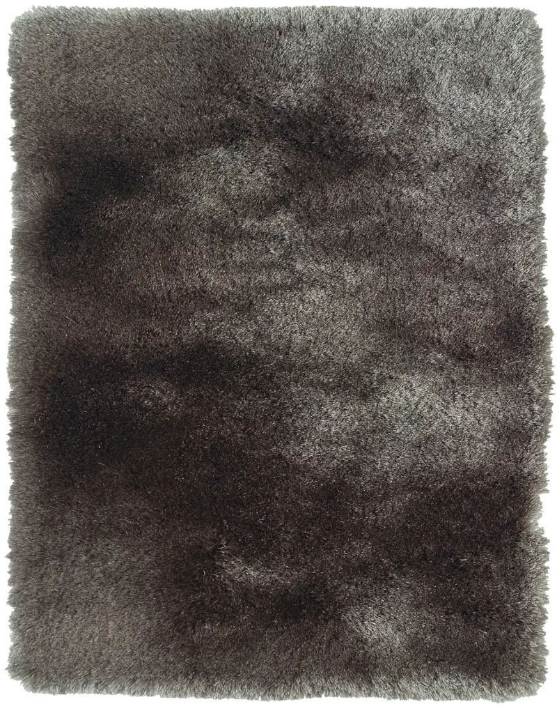5 x 8 Medium Gray Shag Rug - Indochine
